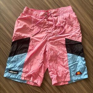 Ellesse Retro Pink & Blue Men’s Badass Bathing Suit